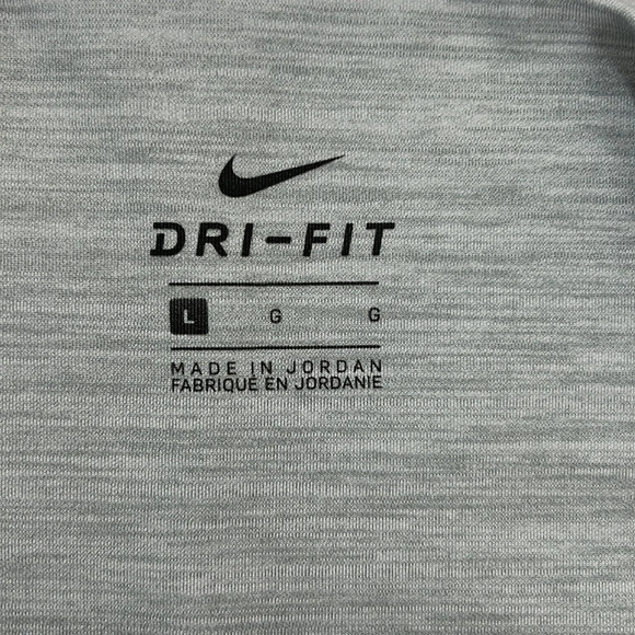 Nike‎ Leggings Womens Large Gray Dri Fit Yoga Ruched 7/8 Tights Workout - Picture 9 of 11